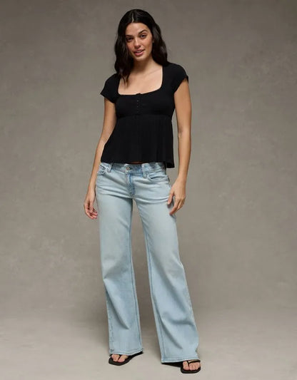 AE Henley Babydoll T-Shirt