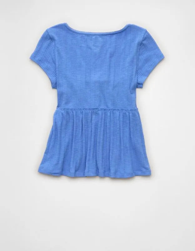 AE Henley Babydoll T-Shirt