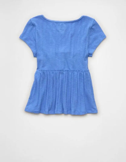 AE Henley Babydoll T-Shirt