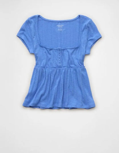 AE Henley Babydoll T-Shirt