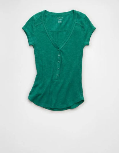 AE V-Neck Henley T-Shirt