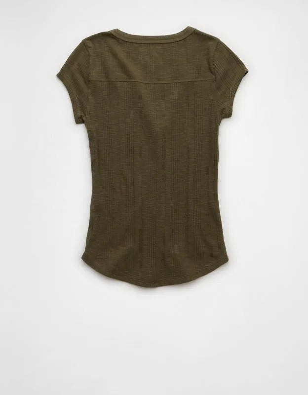 AE V-Neck Henley T-Shirt