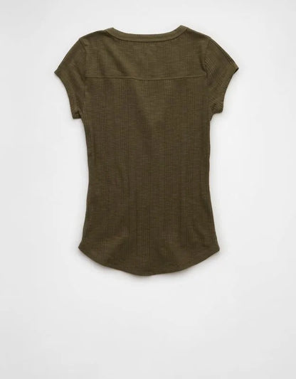 AE V-Neck Henley T-Shirt