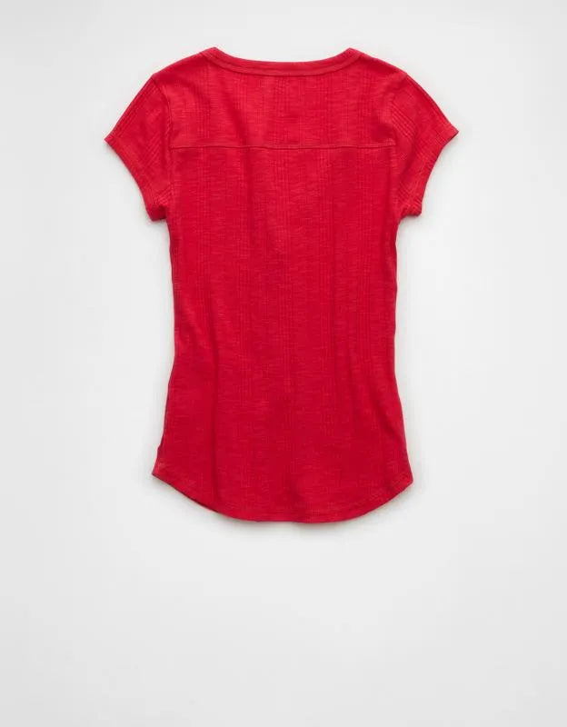 AE V-Neck Henley T-Shirt