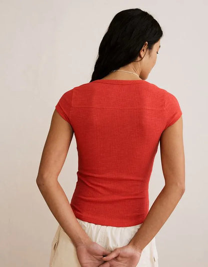 AE V-Neck Henley T-Shirt
