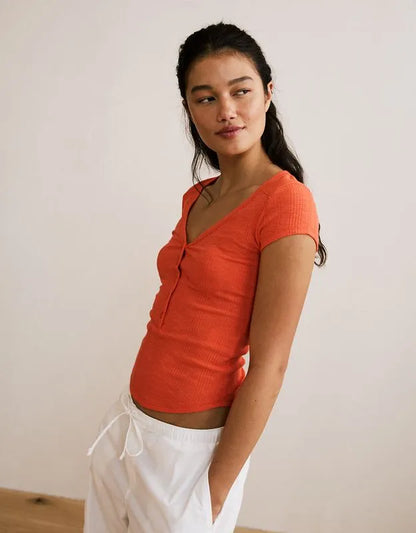 AE V-Neck Henley T-Shirt