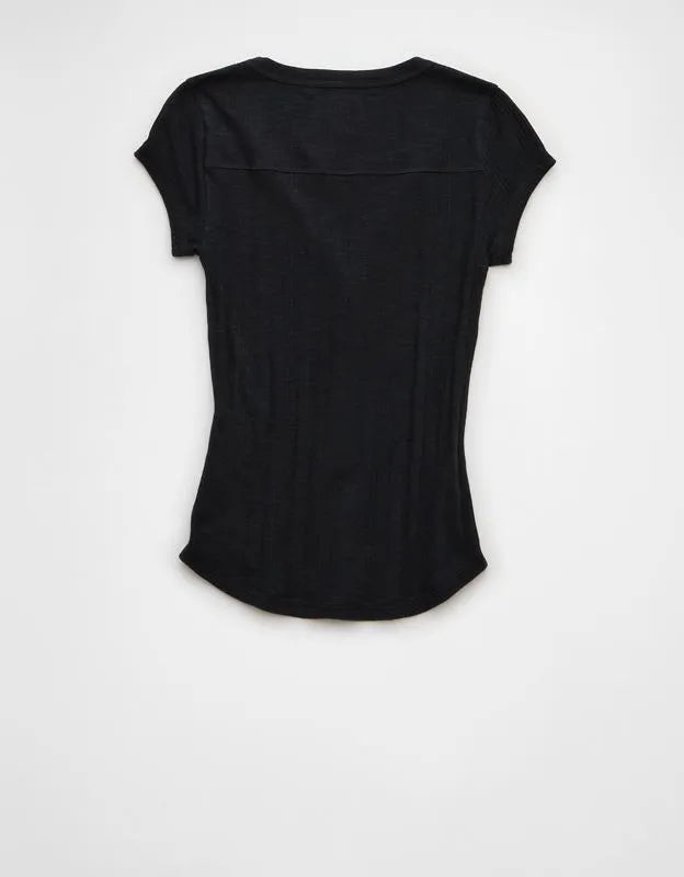 AE V-Neck Henley T-Shirt