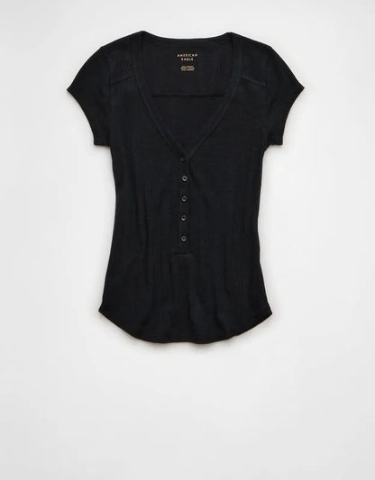 AE V-Neck Henley T-Shirt