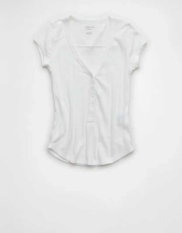 AE V-Neck Henley T-Shirt