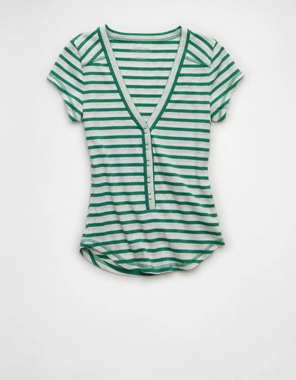 AE V-Neck Henley T-Shirt
