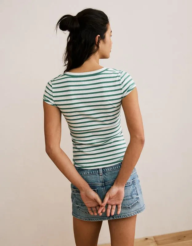 AE V-Neck Henley T-Shirt