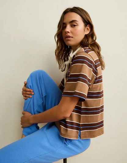 AE Striped Rugby Polo T-Shirt