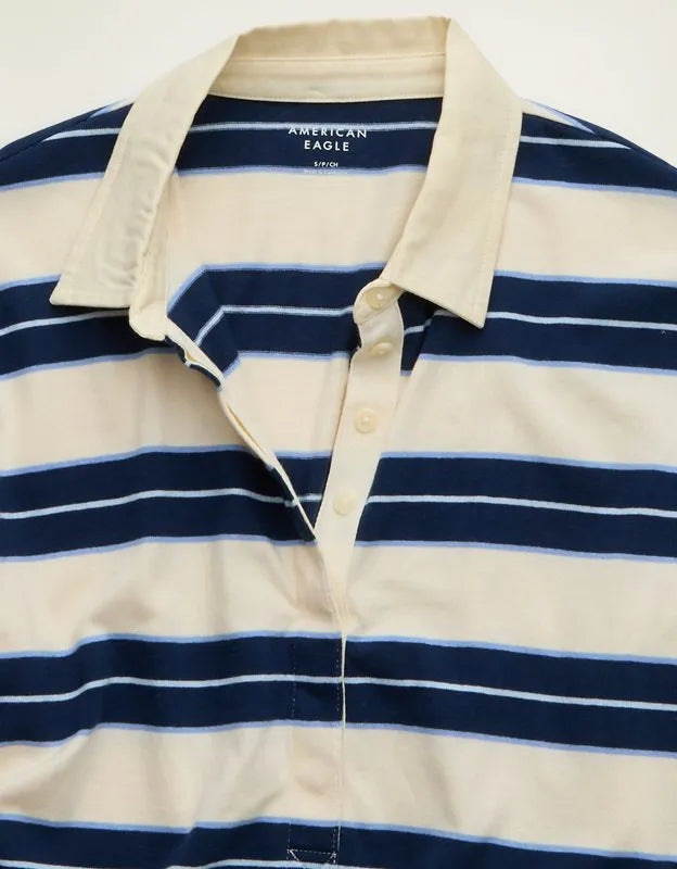 AE Striped Rugby Polo T-Shirt