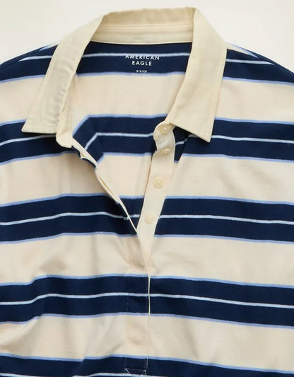 AE Striped Rugby Polo T-Shirt