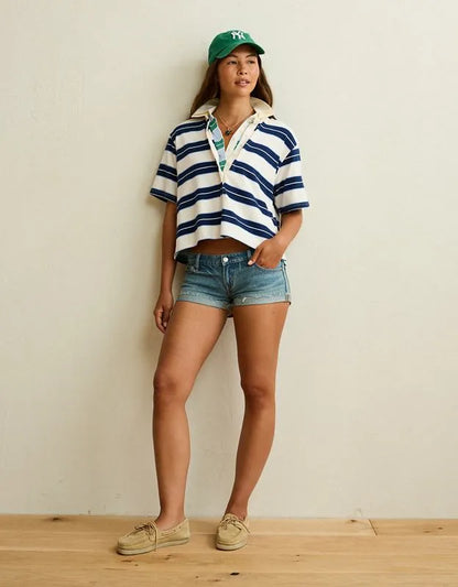 AE Striped Rugby Polo T-Shirt
