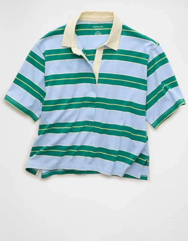 AE Striped Rugby Polo T-Shirt