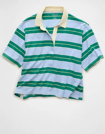 AE Striped Rugby Polo T-Shirt