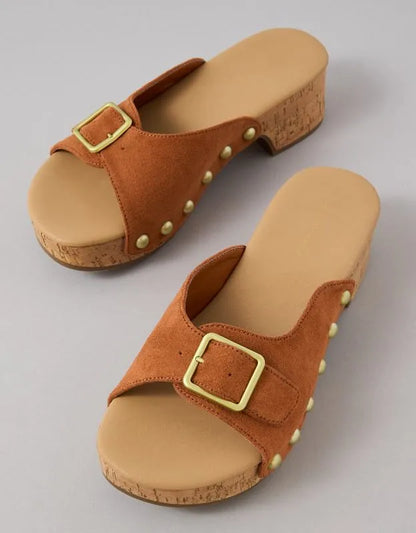 AE Studded Slide Platform Clog