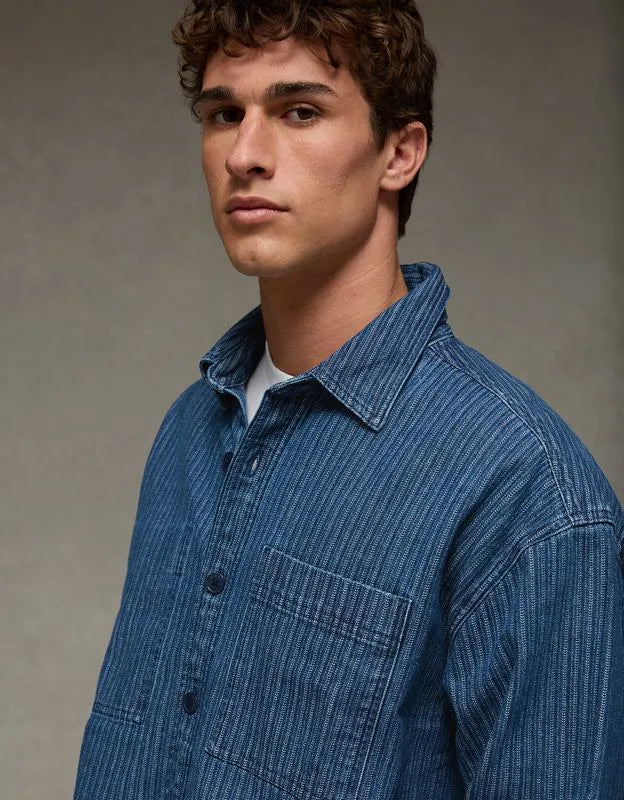 AE Herringbone Shacket