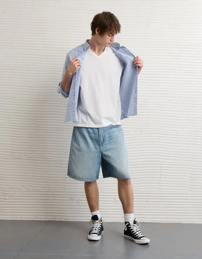 AE Standard Fit Lived-In V-Neck T-Shirt