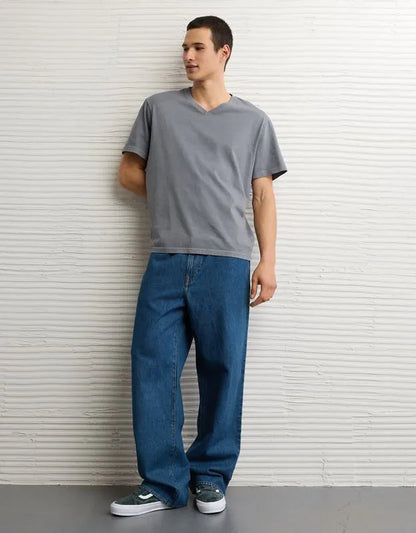 AE Standard Fit Lived-In V-Neck T-Shirt