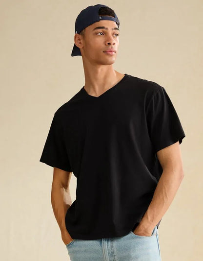 AE Standard Fit Lived-In V-Neck T-Shirt