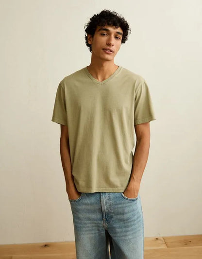 AE Standard Fit Lived-In V-Neck T-Shirt