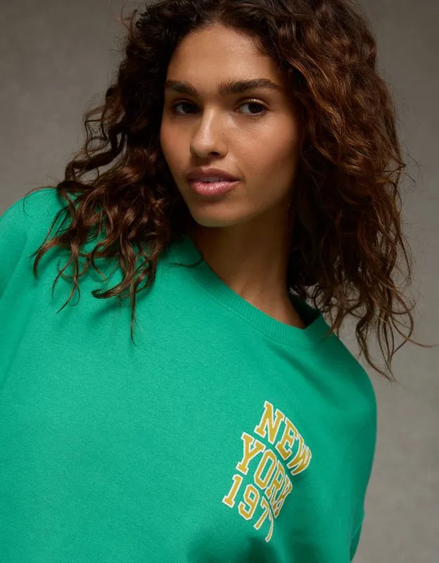 AE Graphic Crew Neck Sweatshirt