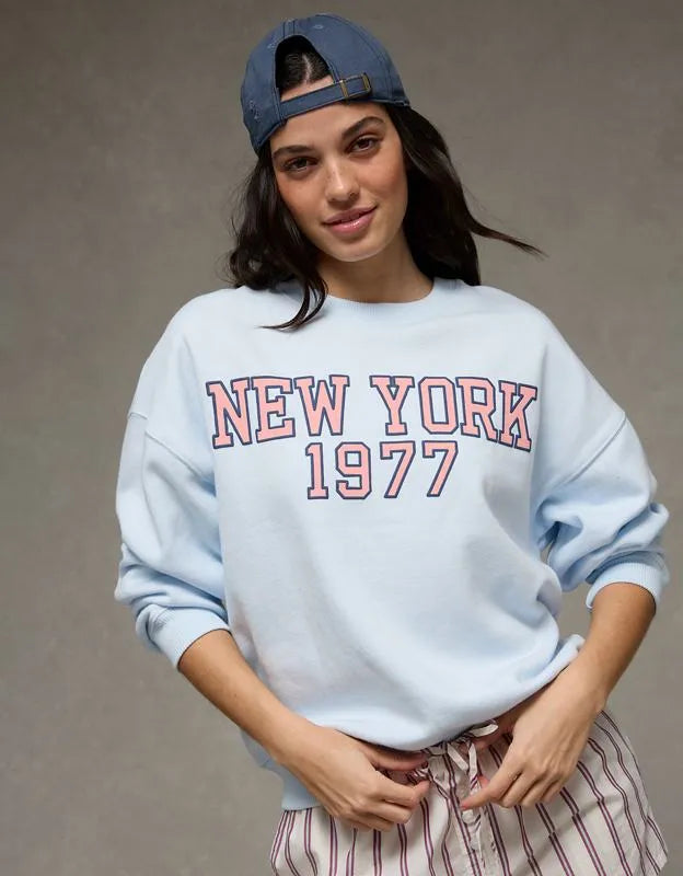 AE Graphic Crew Neck Sweatshirt