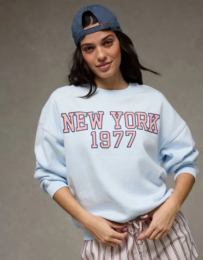 AE Graphic Crew Neck Sweatshirt