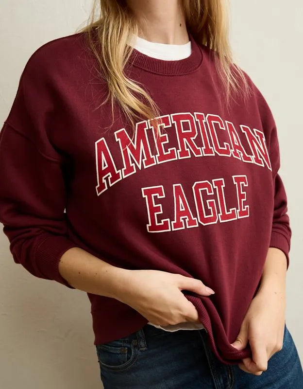 AE Graphic Crew Neck Sweatshirt