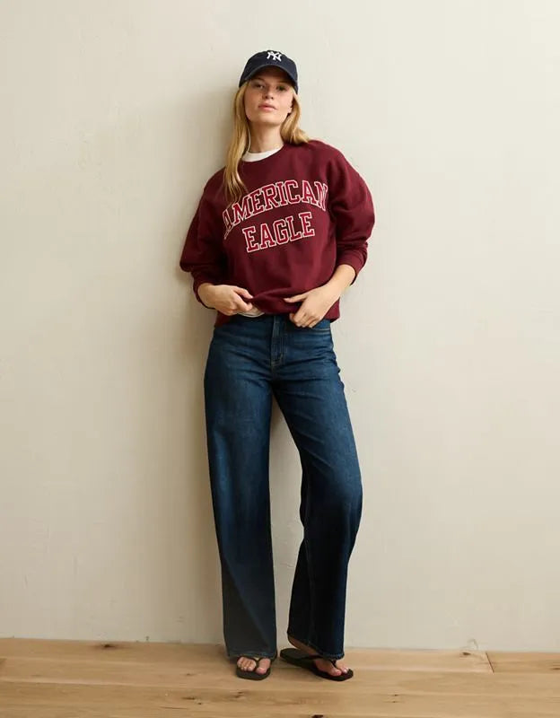 AE Graphic Crew Neck Sweatshirt