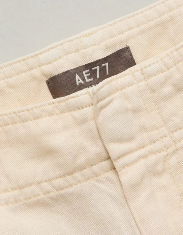AE77 High-Waisted Tapered Linen-Blend Pant