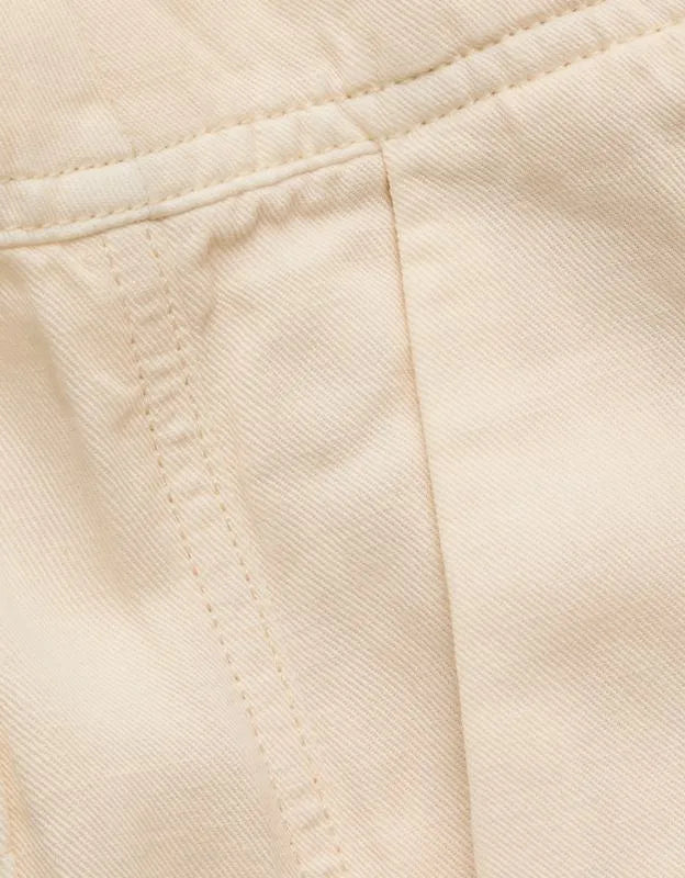 AE77 High-Waisted Tapered Linen-Blend Pant