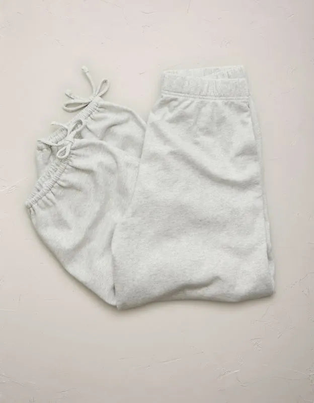 AE77 Balloon-Leg Tie-Hem Jogger