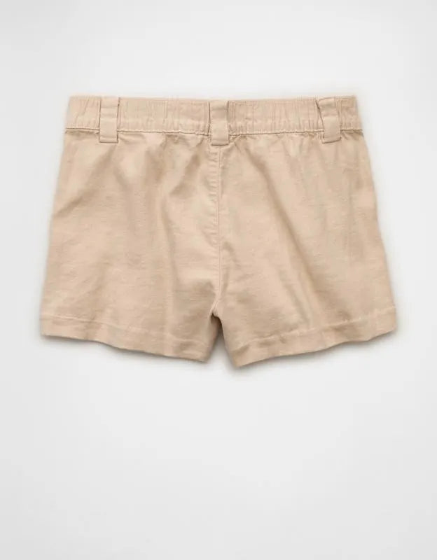 AE Stretch High-Waisted Pleated Trouser Short