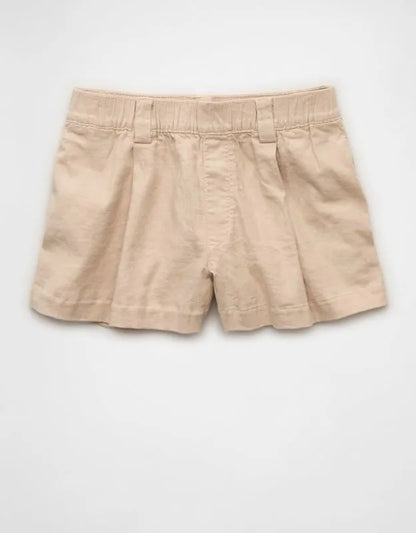 AE Stretch High-Waisted Pleated Trouser Short