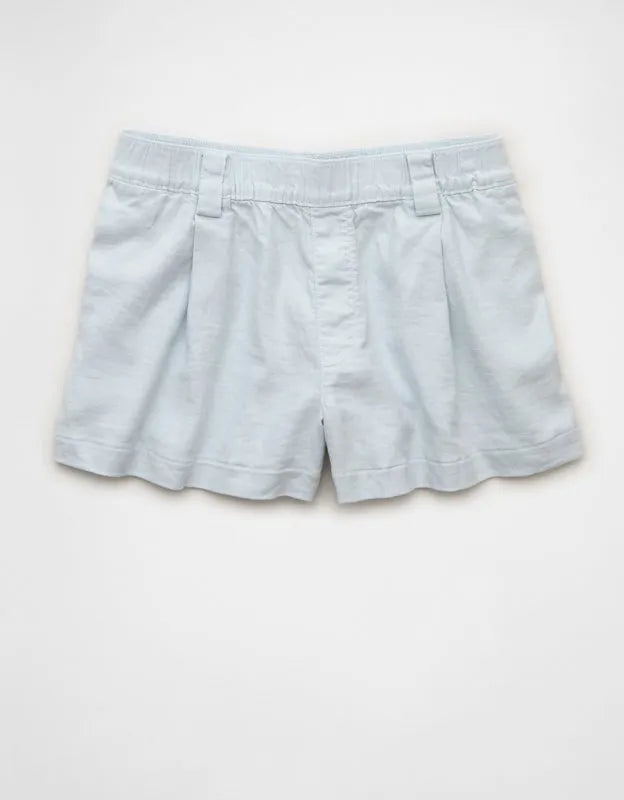 AE Stretch High-Waisted Pleated Trouser Short