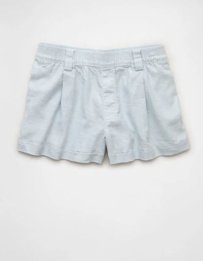 AE Stretch High-Waisted Pleated Trouser Short