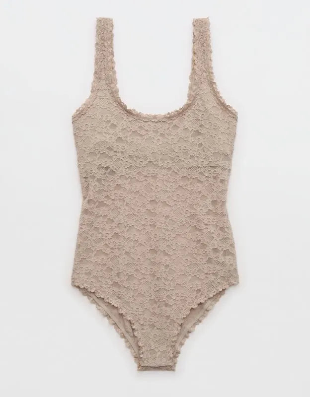 Show Off Vintage Lace Scoop Bodysuit