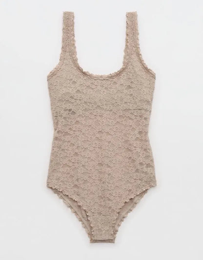 Show Off Vintage Lace Scoop Bodysuit