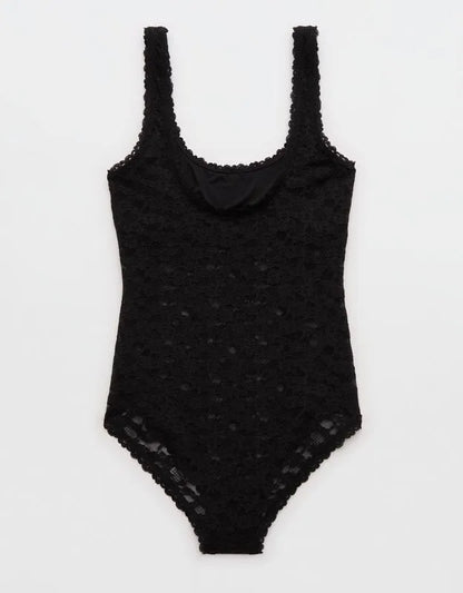 Show Off Vintage Lace Scoop Bodysuit