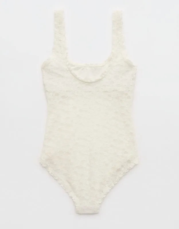 Show Off Vintage Lace Scoop Bodysuit