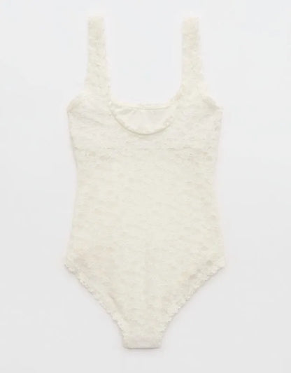 Show Off Vintage Lace Scoop Bodysuit