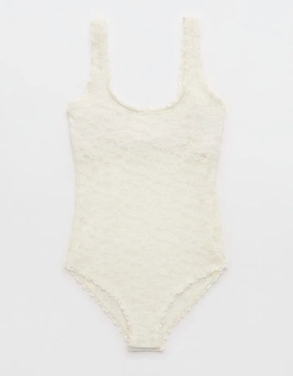 Show Off Vintage Lace Scoop Bodysuit