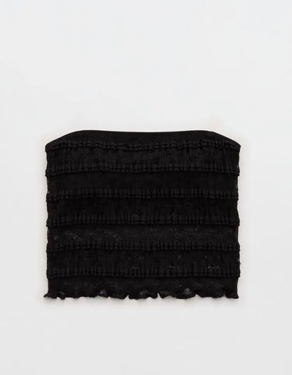 Show Off Festival Lace Ruffle Tank Top