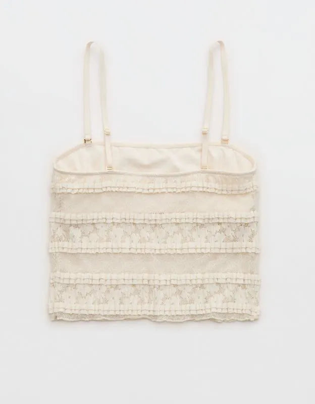 Show Off Festival Lace Ruffle Tank Top