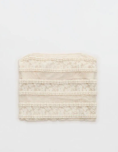 Show Off Festival Lace Ruffle Tank Top