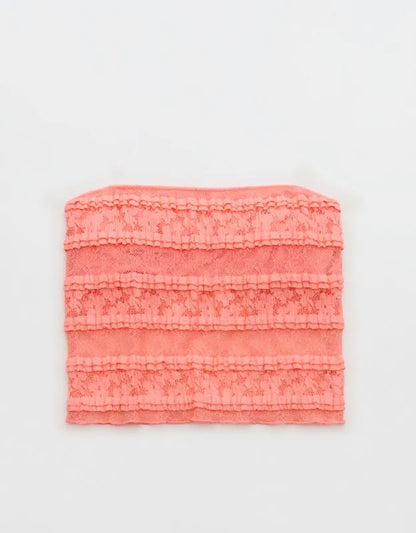 Show Off Festival Lace Ruffle Tank Top