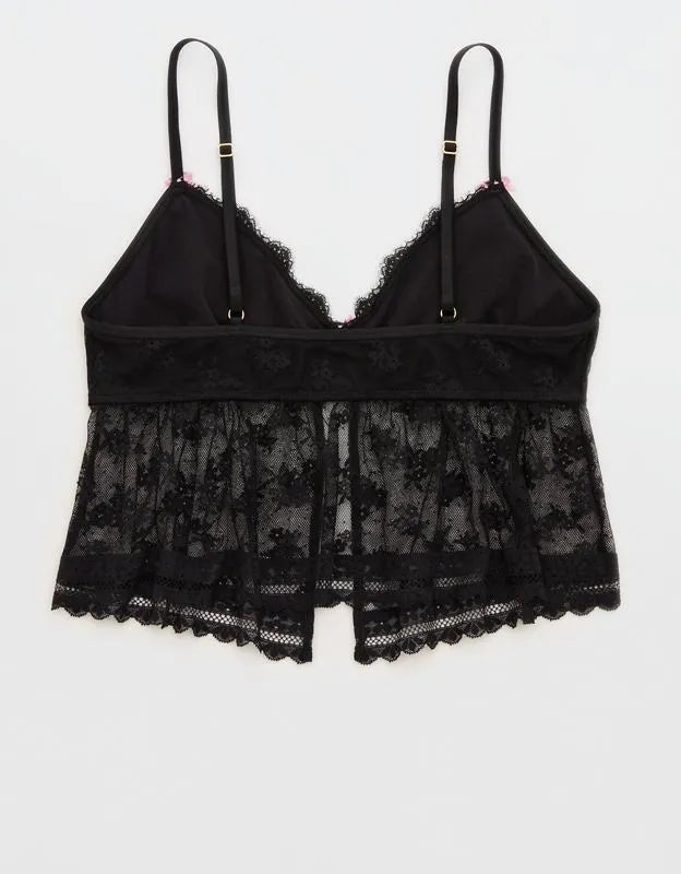 Show Off Midnight Romance Lace Bra Top